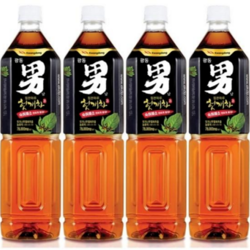 광동 진한 남자 헛개차 1.5L, 1.5L, 4개