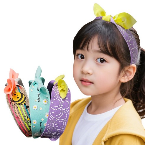 포쉬메이드 3P 여아머리띠 세트