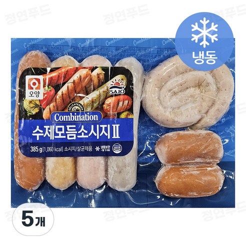 사조오양 [퀴클리몰] 수제 모듬 소시지 385g 냉동 후랑크소시지