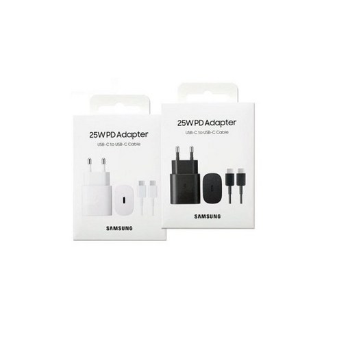 삼성전자 C to C 타입 25W 고속 충전기 EP-TA800, WHITE 흰색, 1개