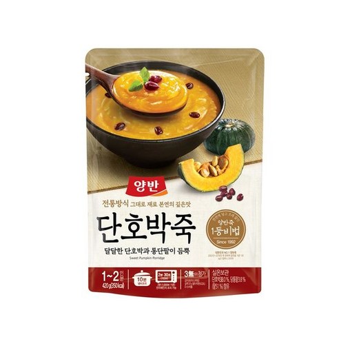킴스클럽 동원 양반 단호박죽 420g(파우치), 420g, 1개