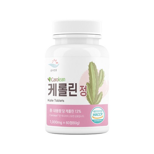 순수한줌 케롤린 정 1000mg, 1개, 60정