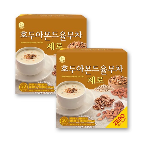 우리차 송원식품 호두아몬드 율무차 제로