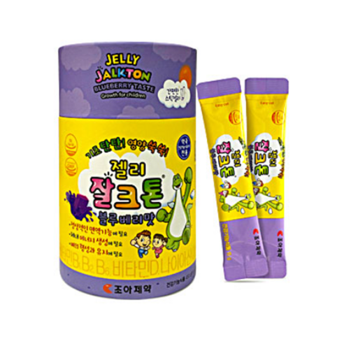 조아제약 젤리 잘크톤 블루베리맛 30포 기초탄탄 영양쑥쑥