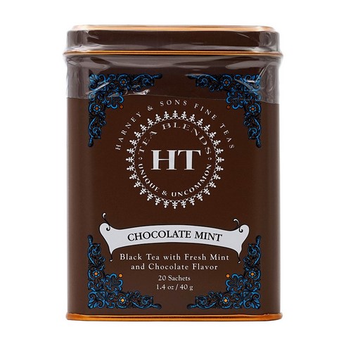Harney & Sons 초콜릿 민트 20 차 향낭 1.4 oz (40 g)