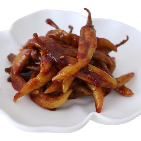 여우마을 수제반찬 촌스러운 양념고추장아찌 고추무침, 500g, 3개