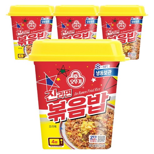 오뚜기 진라면 볶음밥 4개, 1세트, 230g, 4개