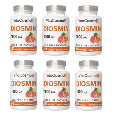 VitaCosmoX 비타코스모 롱라이프뉴트리 위라이크비타민 디오스민 Diosmin 시트러스 바이오플라보노이드 고함량 1000mg