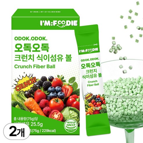 아임푸디 오독오독 크런치 식이섬유 볼 야채 샐러드 샤인머스켓맛