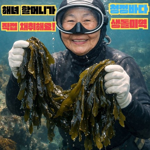 자연산 물미역 생미역 줄기 돌미역 미역국 미역냉채 산모미역 당일채취, 1박스, 1kg