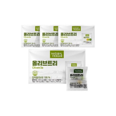 지중해 올리브트리 오일 캡슐 4박스 56포(168정) 유기농 엑스트라버진 올리브유