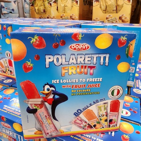 얼려먹는 아이스바 폴라레티 아이스크림 후르츠 코스트코 유아 초등 간식 천연 과즙 과일맛 주스