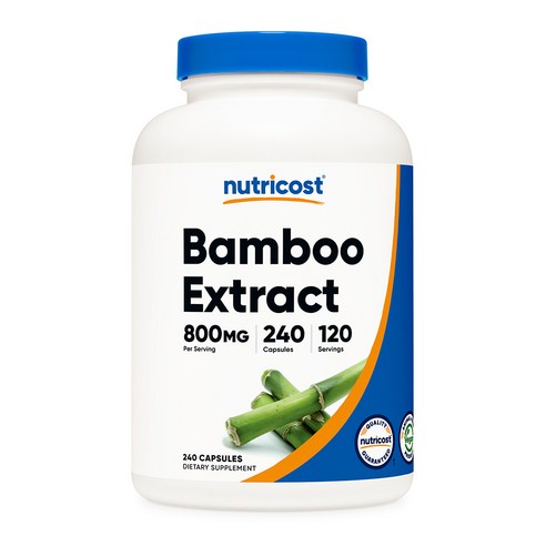 뉴트리코스트 뱀부 밤부 대나무추출물 800mg 240캡슐 대나무새싹 실리카 Bamboo