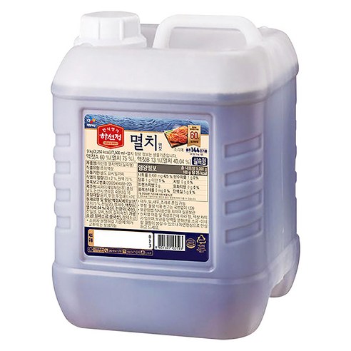 CJ 하선정 멸치액젓 9kg 1개