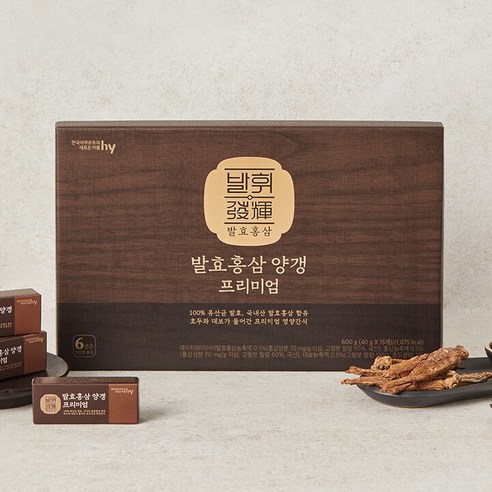 hy(한국야쿠르트) 홍삼양갱 프리미엄 600g (40g x 15개)