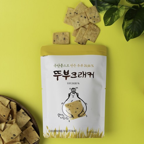 코스트코 두부과자 뚜부크래커 건강 국산콩 어린이 간식, 50g, 1개