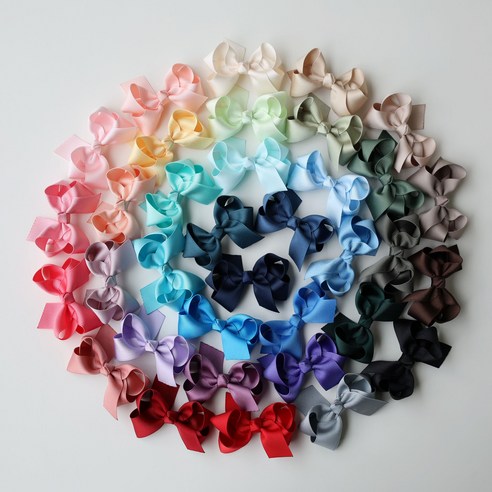 [리라리본] 핸드메이드 자체제작 위원스st 클래식 그로스그레인 볼륨리본(35 color) / 여아리본핀 아기헤어핀 유아헤어핀 유아머리핀 여아머리핀 유아집게핀 논슬립 헤어악세사리