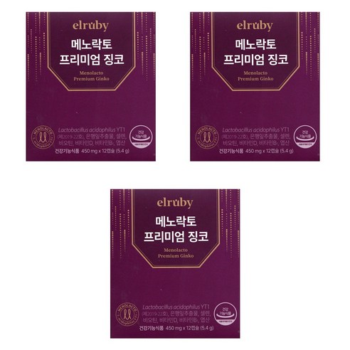 휴온스 엘루비 메노락토 프리미엄 징코 12일분