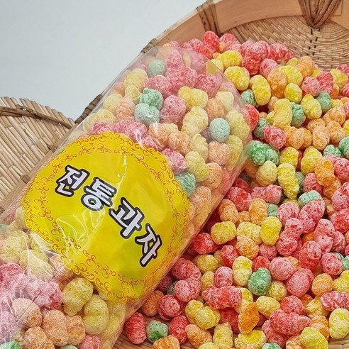 앵두콘 500g 새콤달콤 바삭한 옥수수과자 추억의 전통간식