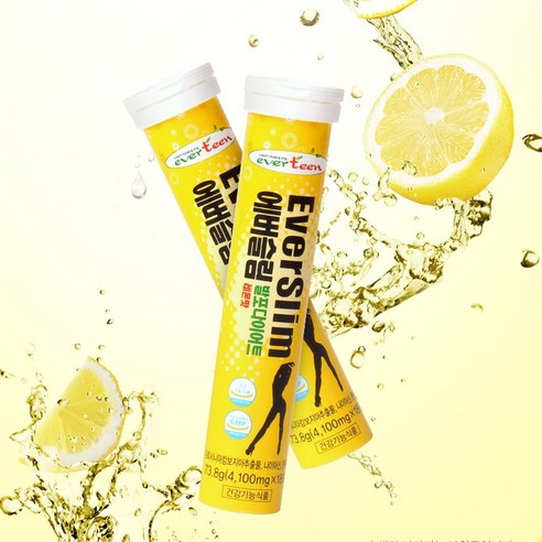 everteen EverSlim 에버틴 에버슬림 발포다이어트 레몬맛