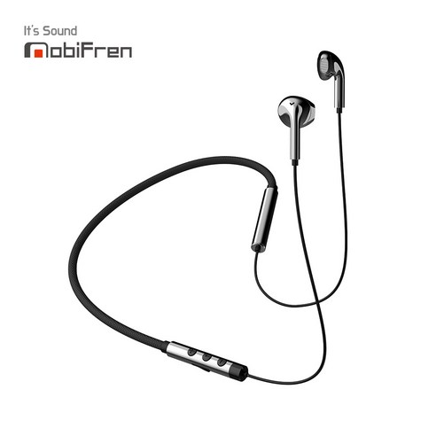모비프렌 플렉스 L MFB-NB7100 블루투스 넥밴드 이어폰, 플렉스L 에어, 블랙