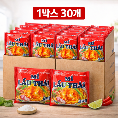 미라우타이 에이스쿡 베트남 라면 새우맛 83g