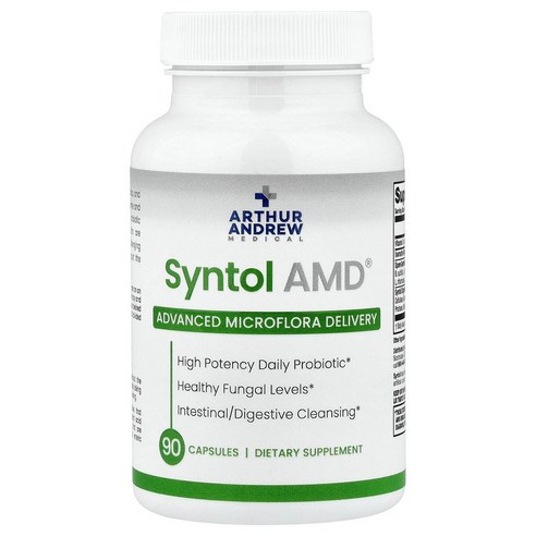 Arthur Andrew Medical (아서 앤드류 메디컬), Syntol AMD, 향상된 미생물총 전달, 500mg, 캡슐 90정