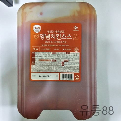 이츠웰 매콤달콤 양념치킨소스 10Kg