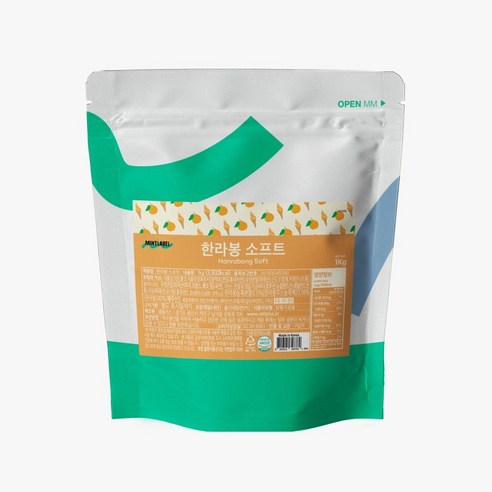 민트라벨 한라봉 소프트 파우더 1kg I 소프트 아이스크림 믹스 I 제주 한라봉 맛 아이스크림 파우더 I 카페용 디저트 재료, 1kg, 11개