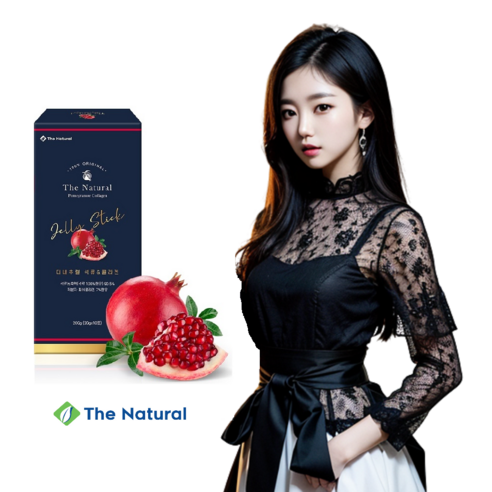 [5박스] 석류콜라겐 300달톤 초저분자젤리스틱 더내추럴 석류젤리 20g 10포, 총 50포