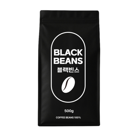 블랙빈스 파푸아뉴기니아 PSCA 원두커피, 1개, 500g, 홀빈(분쇄안함)