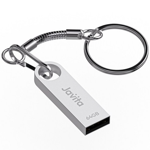 자비타 USB 메모리 카드 실버, 1개, 64GB