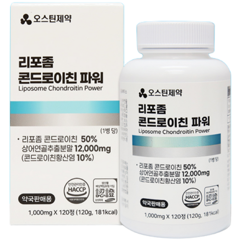 관절수액 리포좀 콘드로이친 파워 연골보호 무릎건강 대용량, 4개, 120정