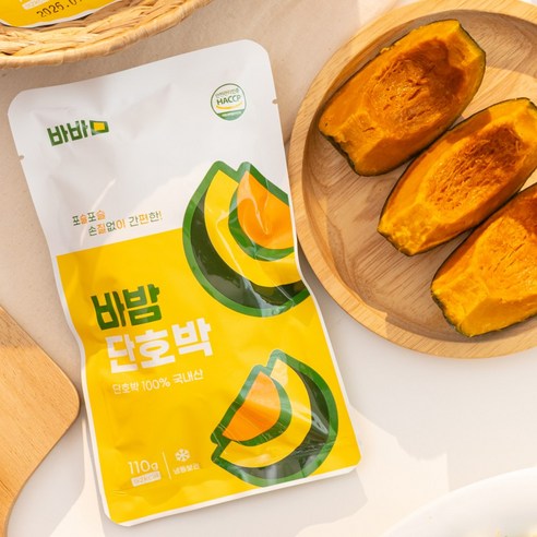 [바밤] 프리미엄 국산 단호박, 110g, 7개