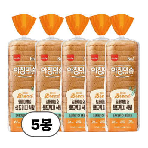 삼립 토스트앤 샌드위치 밀배아 발효 아침미소 샌드위치 식빵