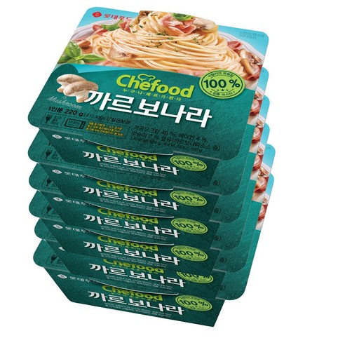 Chefood 까르보나라 스파게티 220gx6