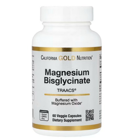 캘리포니아골드뉴트리션 마그네슘 비스글리시네이트 Magnesium Bisglycinate 60정 2개