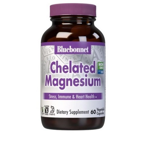 블루보넷 Chelated Magnesium 킬레이트 마그네슘 60캡슐 3개 킬레이트화