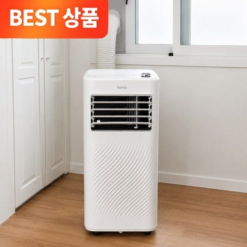 브리즈 26m2(8평) 다이얼 이동식 에어컨 실외기 없는 창문형 이동형 에어컨 최강냉방(최대 223cm 창문커버가능), 이동식에어컨 NPA-D9000W