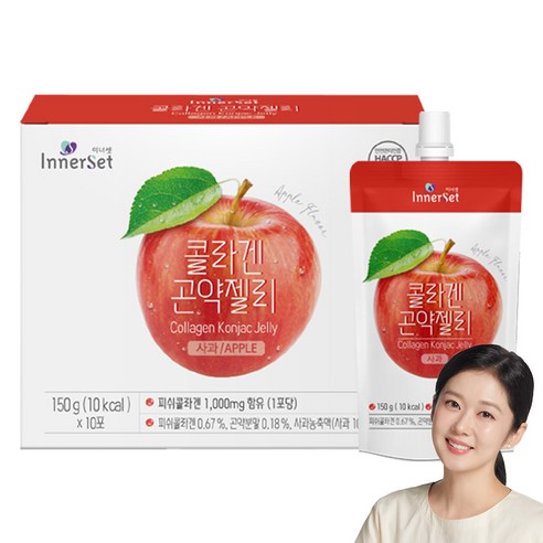 [ 휴온스N 공식] 이너셋 콜라겐 곤약젤리 사과맛