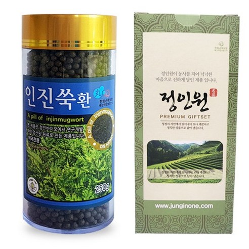 정인바이오 인진쑥환 국내제조 제조사직접판매제품 약국판매제품 haccp인증업체, 1개, 250g