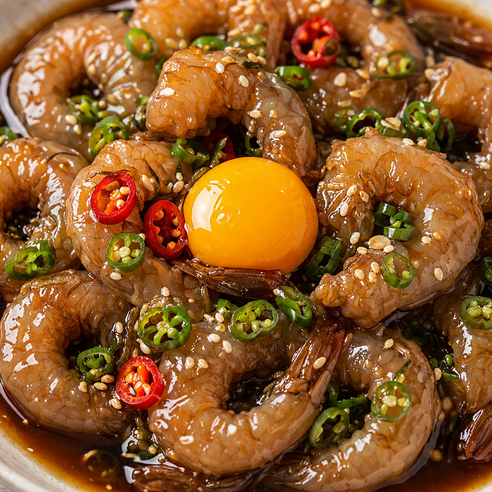 밥도둑 오동통 간장 깐새우장, 1개, 400g