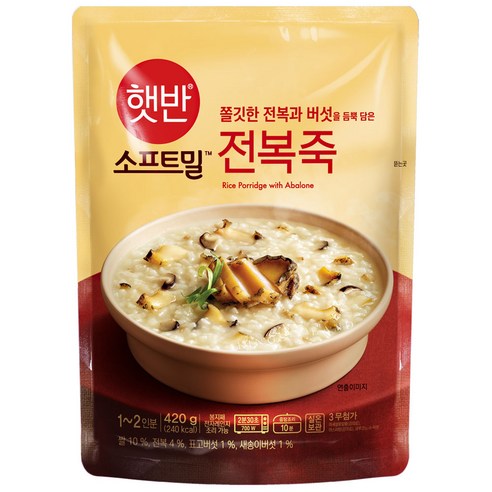 비비고 전복죽, 420g, 2개