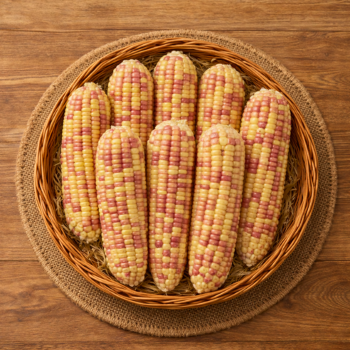 [소소담담] 정말 맛있는 삶은 냉동 옥수수 홍찰 찰옥수수, 5개, 왕특