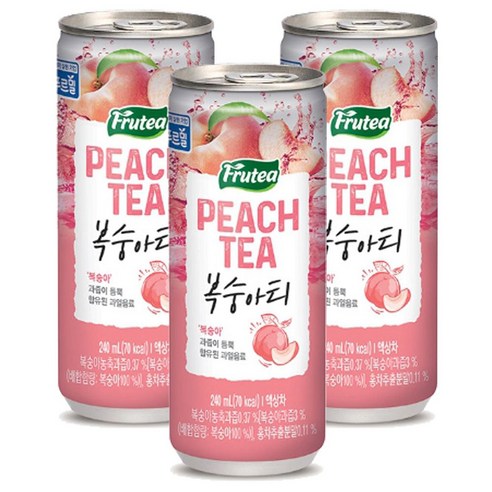 푸르밀 푸르티 복숭아티 240ml 30캔