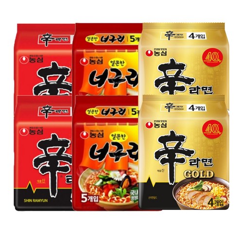 농심 신라면10봉+신라면골드8봉+너구리10봉, 28개