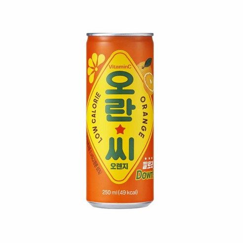 동아오츠카 오란씨 캔 250ML 오렌지 12개 음료수 탄산음료 탕비실 회사, 12개입, 250ml