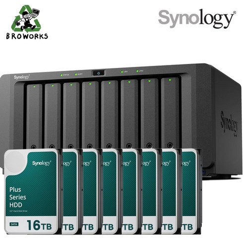 시놀로지 나스 DS1825+8bay [128TB]HAT3310-16TBX8EA 기업용 NAS 합본