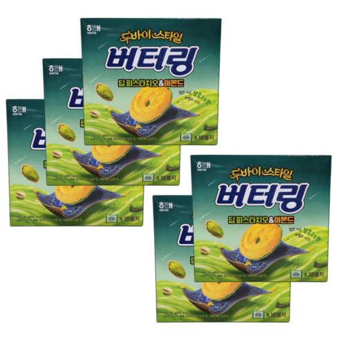 해태제과 버터링 딥피스타치오 & 아몬드