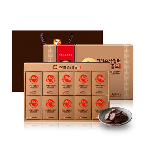 고려인삼유통 고려홍삼절편 골드 플러스 + 쇼핑백